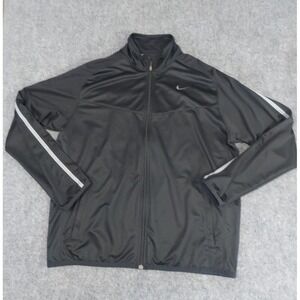 Nike Epic Jacket Men Extra Large Black Training Full Zip Vented Lightweight Logo
